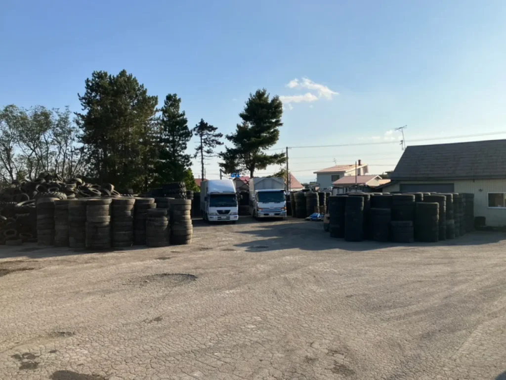 旭川営業所の敷地内撮影写真